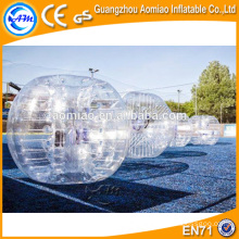 Cheap transparent PVC / TPU bumper ball inflatable soccer bubble ball for sale